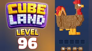 Cube Land Puzzle Level 96 Walkthrough