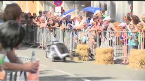 Raw Video: Garbage Can Racing in Germany