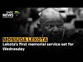 Lekota's first memorial service set for Wednesday at the Regina Mundi Catholic Church