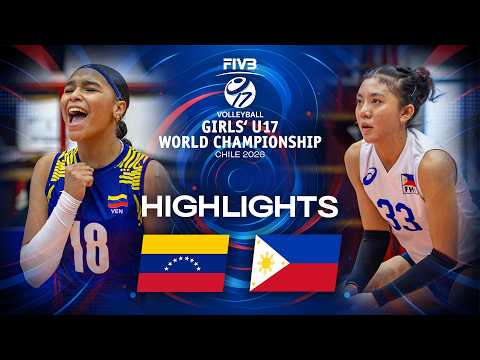 Venezuela π»πͺ vs. Philippines π΅π - Highlights | Pool Play | Girls' U17 World Championship 2026