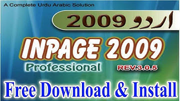 how to install inpage. inpage setting.how to download inpage