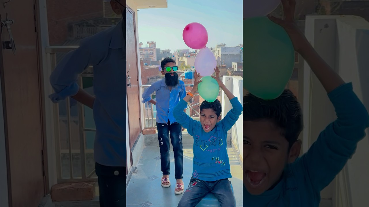 Baba Solves Siblings Balloon Problem🎈🥰🤷 