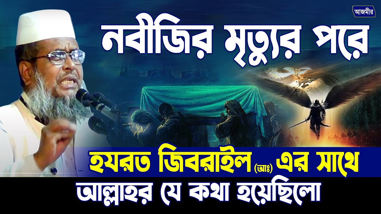 নবীজির মৃত্যুর পর জিবরাইল (আঃ) এর সাথে আল্লাহর যে কথা হয়েছিলো । তোফাজ্জল হোসেন ভৈরবী | Bangla waz |