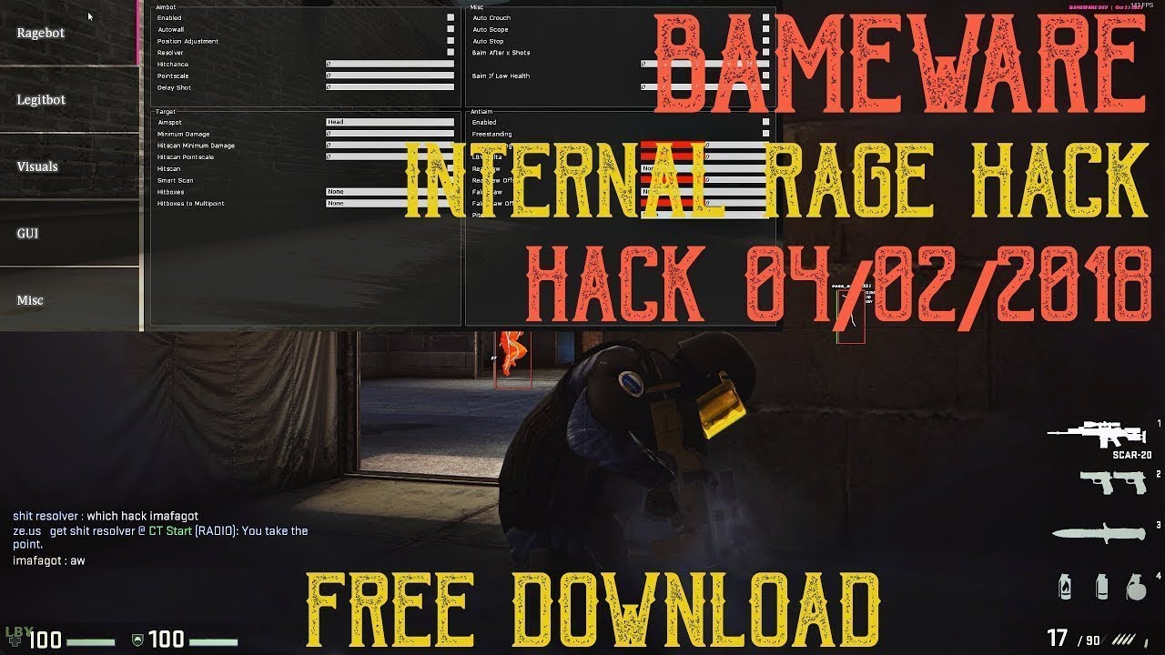 Bameware -Internal CS:GO Rage Cheat- [FREE DOWNLOAD + INJECTOR] - YouTube