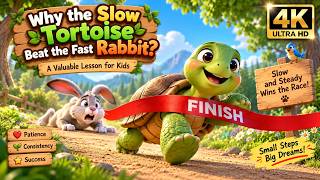 Why the Slow Tortoise Beat the Fast Rabbit (Kids Story)