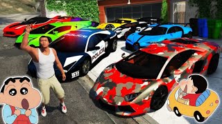 Shinchan Became Riches Persian in GTA 5 | SHINCHAN and FRANKLIN Stealing Supercars in GTA 5 [Hindi]