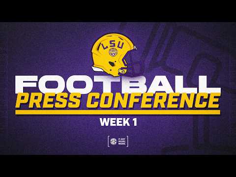 LSU Press Conference | Week 1 | 2026 SEC Football
