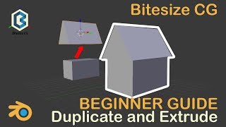 How to start in Blender - Beginner guide 4- Duplicate and Extrude