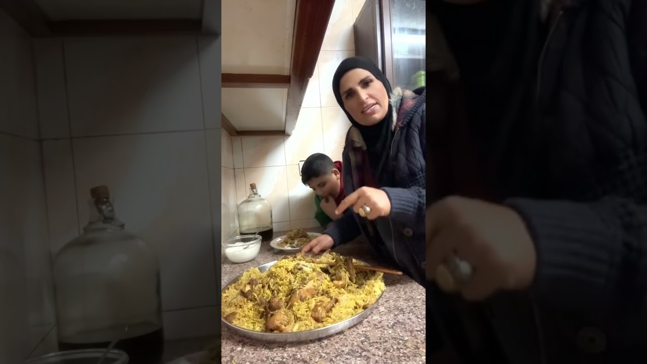 الرد علي الاشكال المدوده المفزلكه وطبخ واكل المقلوبة الفلسطينية