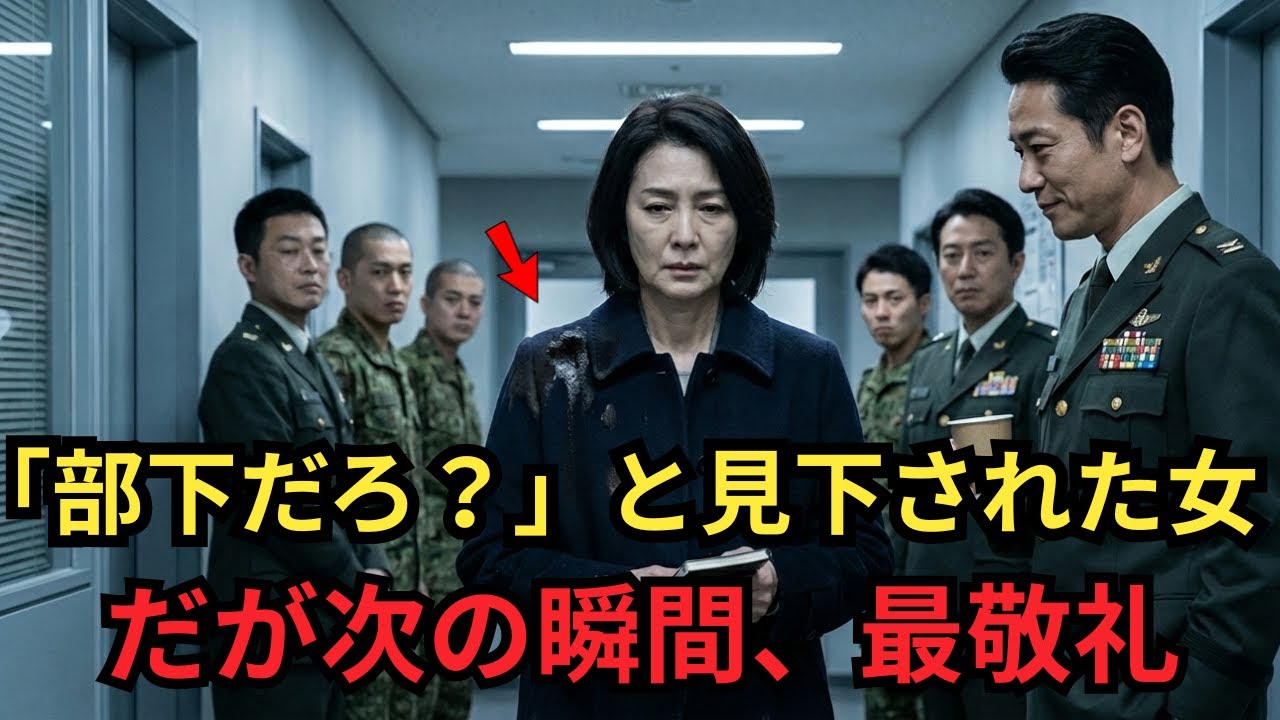 「部下だろ？」とコーヒーをかけた女性──だが師団長が“司令官！”と最敬礼した瞬間、人生が終わった