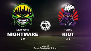 NEW YORK NIGHTMARE AT TOKYO R!OT WEEK 13: FOOTBALL RIVALS LEAGUE PRO ’26