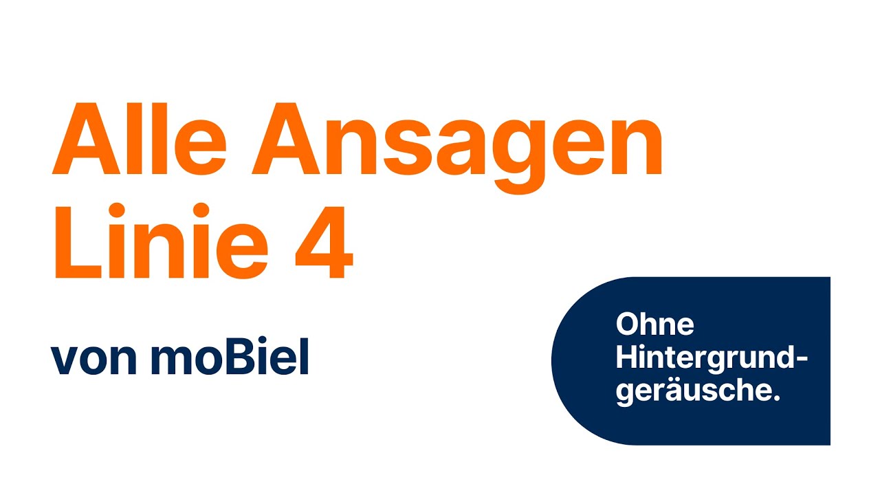 moBiel - Ansagen Linie 4 (clear version) - Bielefeld