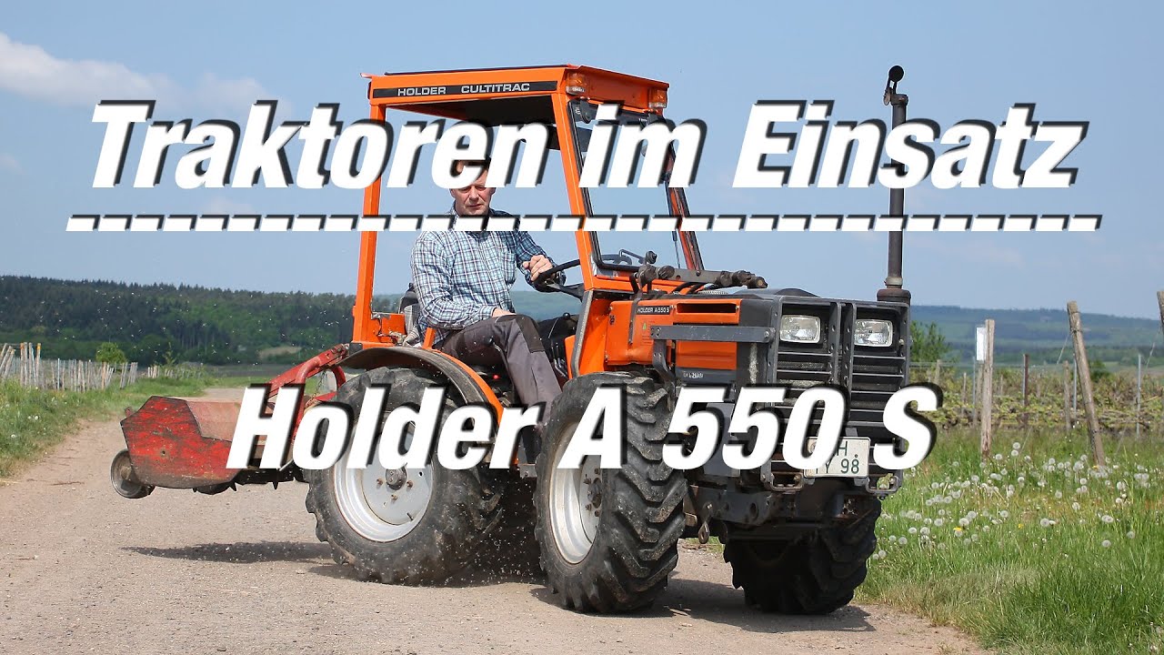 Traktoren im Einsatz: Holder A 550 S beim Mulchen im Weinberg (FULL HD Film)
