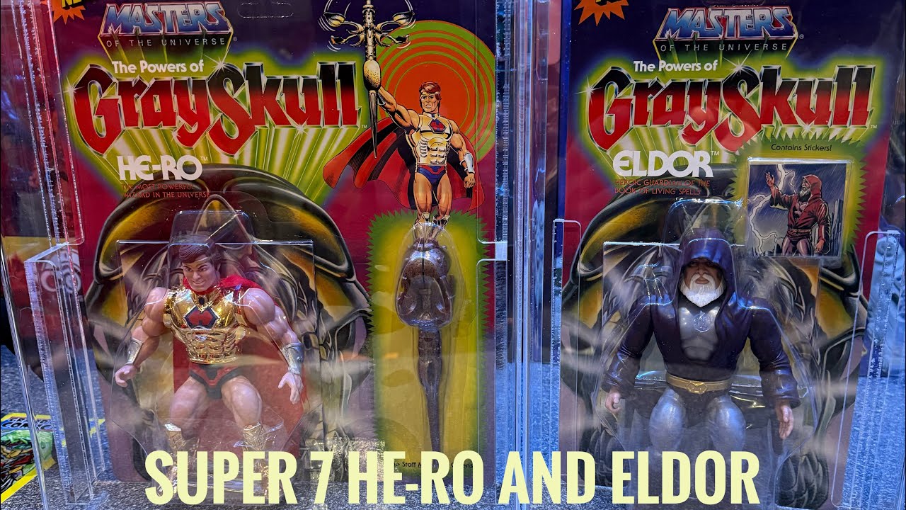 Masters of the universe He-Ro and Eldor Super7