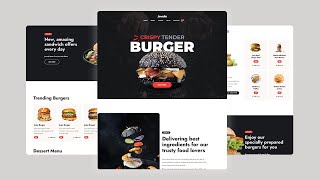 Online Burger Shop Website 2024 | Idea Project screenshot 2