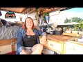 She Chose Van Life After Suffering Loss - Finds Pure Happiness On The Road - DIY Build