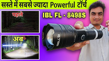 iBeel FL-8498S High Powered LED TORCH LONG RANGE FLASHLIGHT|Travel Pouch, Telescopic Zoom,iBEEL