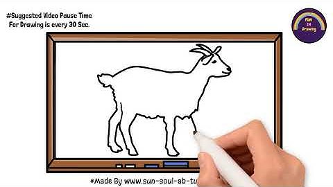Easy Step by Step GOAT sketch For Beginners to Follow| How to draw a Goat