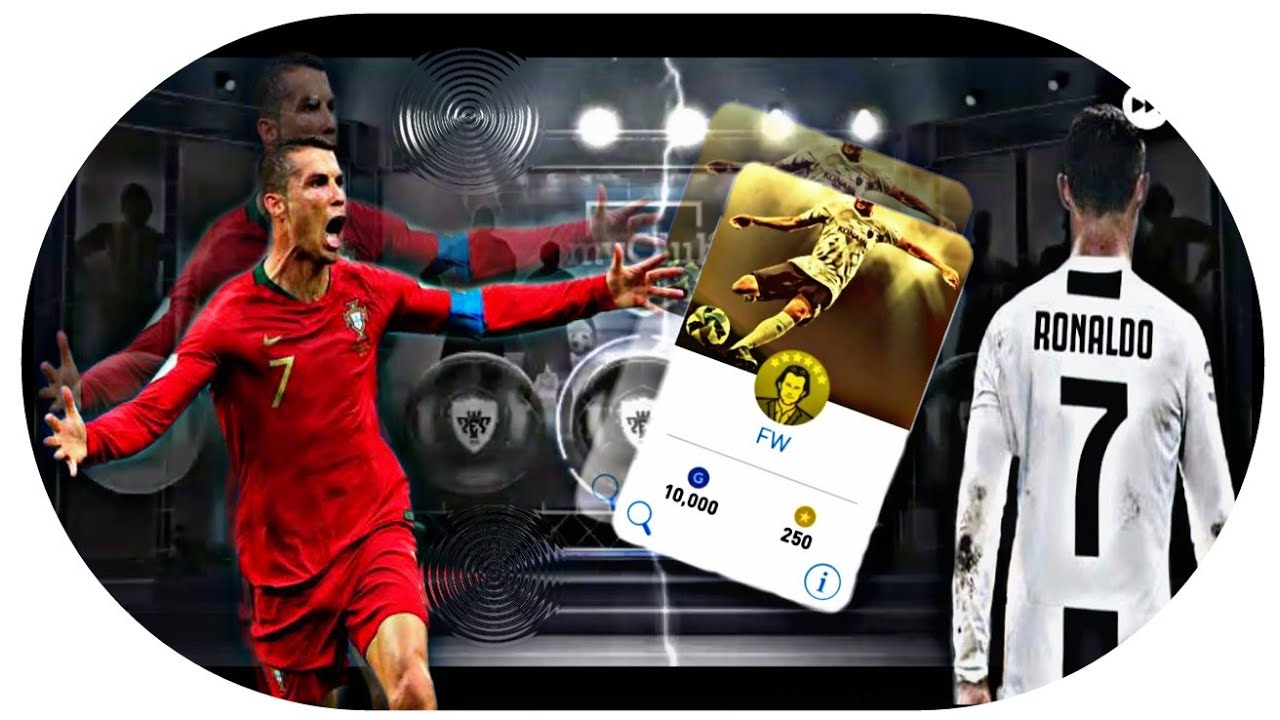 Agent FW pack opening get black ball Cristiano Ronaldo pes2018 mobile(first touch)