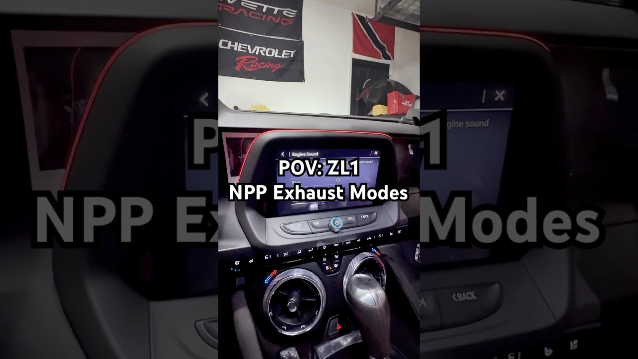 Camaro ZL1 Exhaust sound modes 🔊
