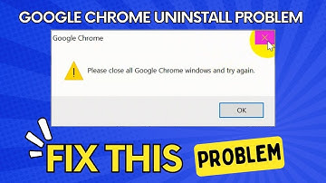 "Please close all Google Chrome windows and try again" Google Chrome uninstalling problem FIX! ✔️✔️