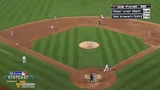 SF@NYM: Statcast tracks Panik's great sliding stop
