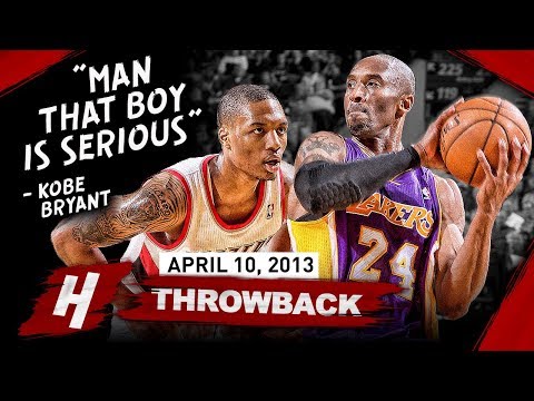 The Game Rookie Damian Lillard SHOCKED Kobe Bryant 2013.04.10 - EPIC Duel Highlights!
