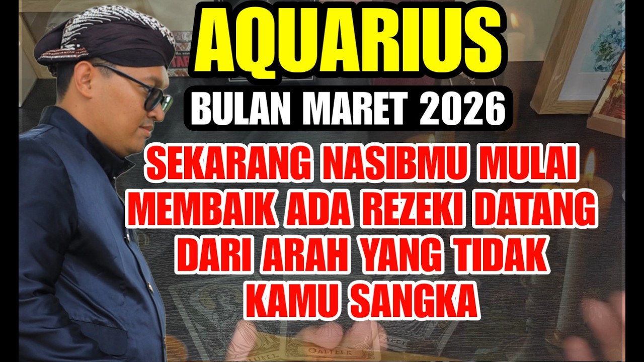 AQUARIUS DI BULAN MARET 2026 KETIBAN REZEKI NOMPLOK
