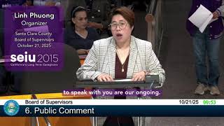Many care workers have to work several jobs to make ends meet. — SEIU 2015 @ Santa Clara Co BOS