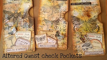 Project Share: Altered Guest checks & DIY vintage tape