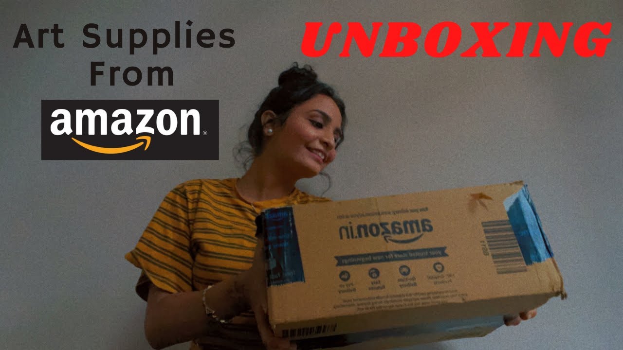 unboxing art supplies from amazon 😎