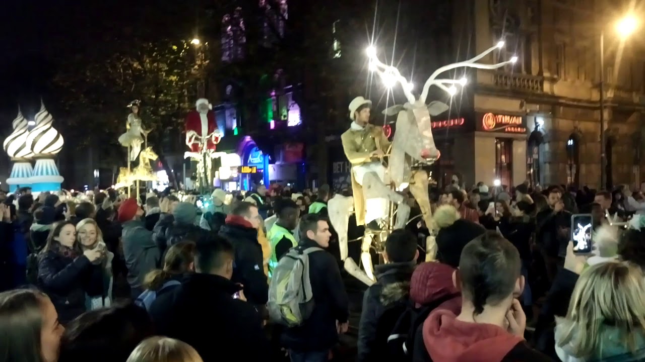 Dublin Christmas Lights parade. YouTube