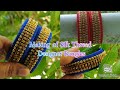 How to make to Silk Thread Designer Kada Bangles/Handmade Bangles/Silk Thread Bangles/ Vaanavil
