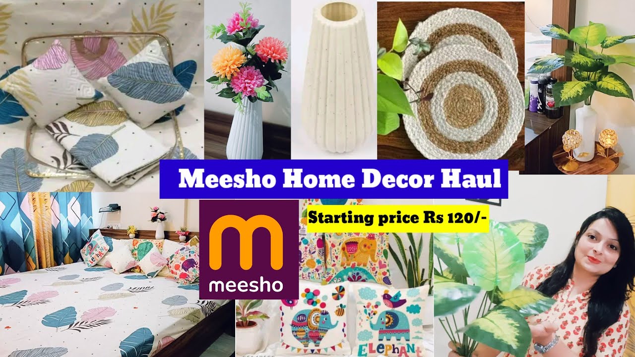 Meesho Home Decor Haul starts from Rs 120/- 🎁Home Decor ideas Budget ...