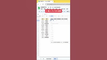 【Google sheets 試算表】FILTER + UNIQUE + TRANSPOSE 函數統計午餐數量