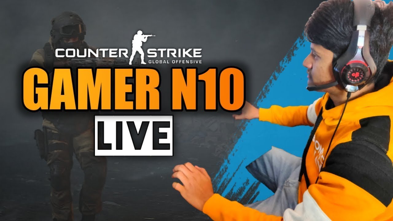 CSGO LIVE STREAM INDIA WITH GAMER N10 | FACEIT GRIND