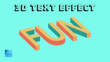 How to Create a 3D Text Effect in Affinity Designer