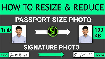 How to Resize and Reduce Photo and Signature for online forms with mobile in [Hindi] Compress image