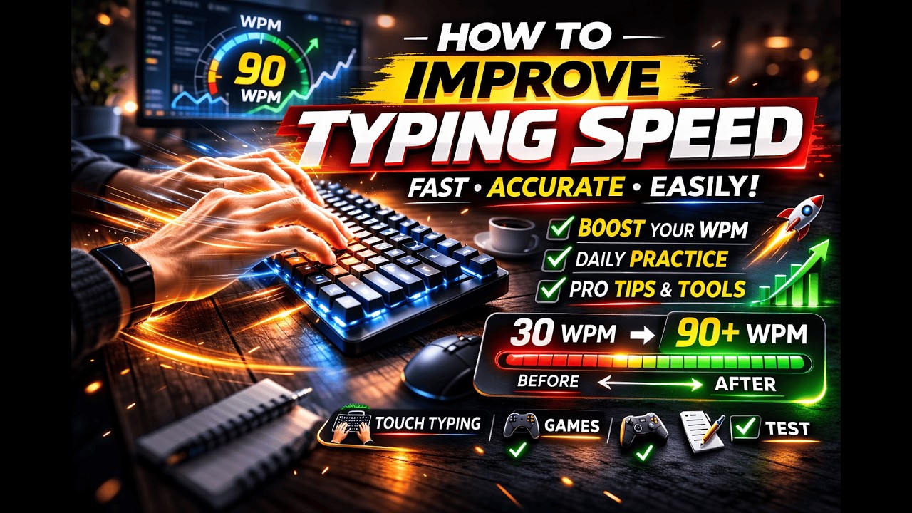 How to Improve Typing Speed (Complete Guide to Faster & Accurate Typing ...