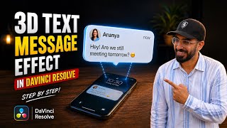 3D Text Message Effect - DaVinci Resolve 21 Tutorial ! screenshot 1