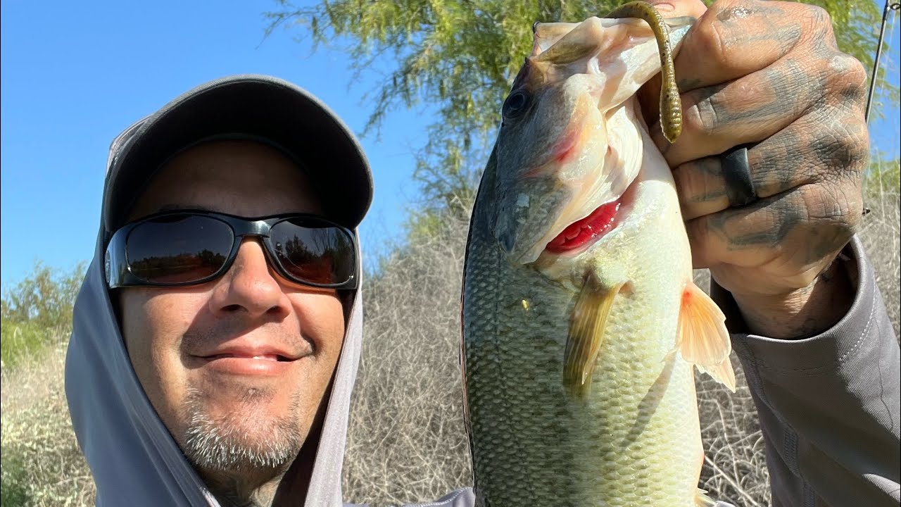 Bank Fishing the Salt River in Arizona for Bass