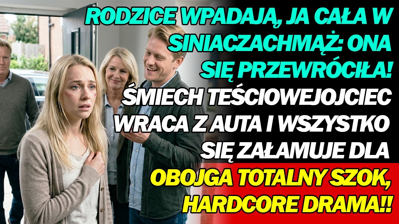 Stałam w przedpokoju, kiedy moja teściowa powiedziała mi prosto w twarz: „Adamowi potrzebna była gospodyni, a nie taka miękka jak ty”. Tej nocy mój mąż pchnął mnie tak mocno, że upadłam twarzą na...
