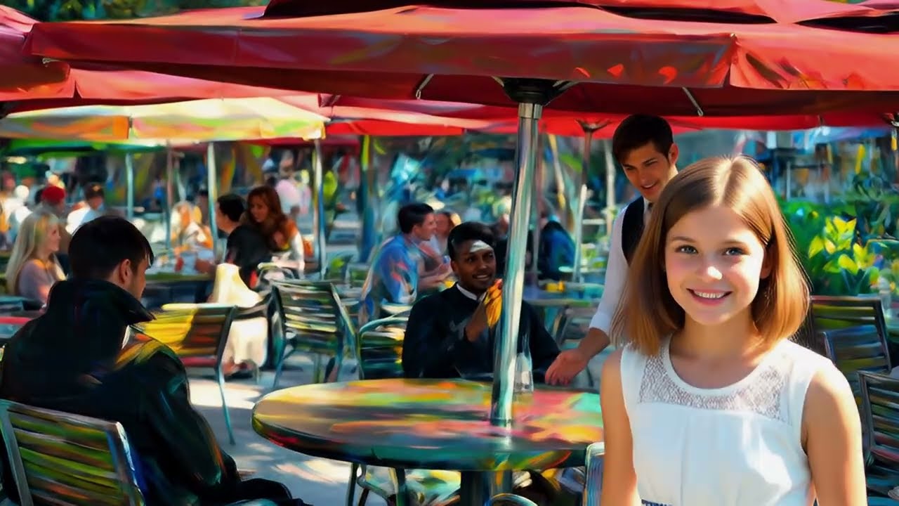 A selection of paintings from French Street Cafes, animated.