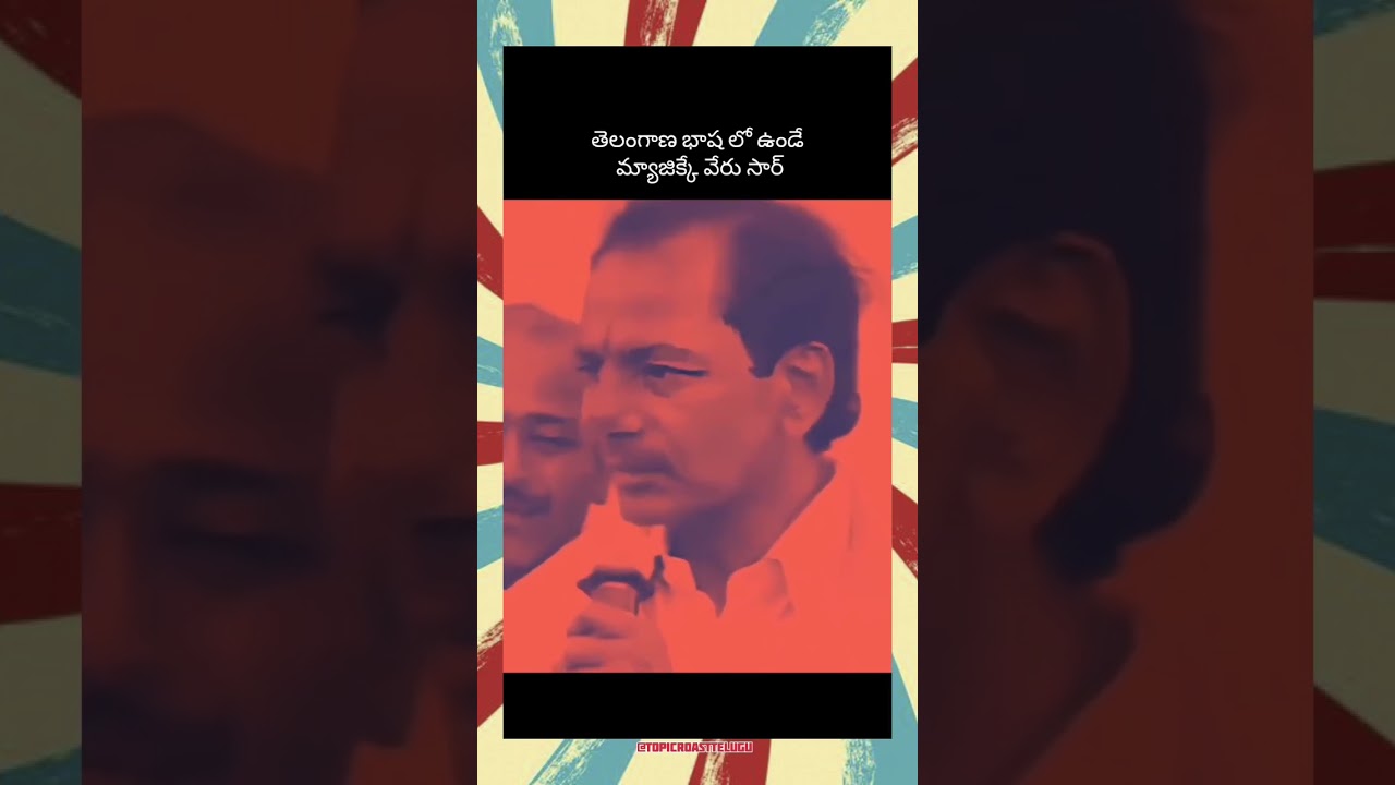 తెలంగాణ భాష లో ఉండే మ్యాజిక్కే వేరు KCR సార్ 