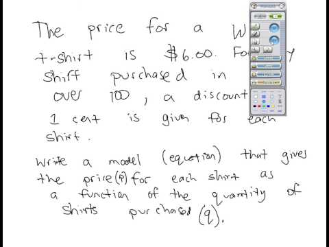 MAT121: Models and Function Notation (Part 2 of 4)