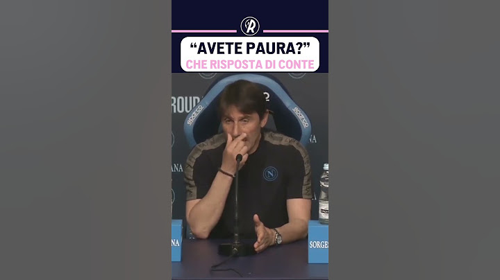 ANTONIO CONTE senza PAURA | Sentite come RISPONDE alla domanda in CONFERENZA STAMPA