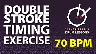 Double Stroke Timing Exercise 70 bpm