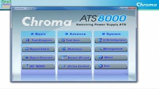 Chroma's 8000 Software - Animation for report generation