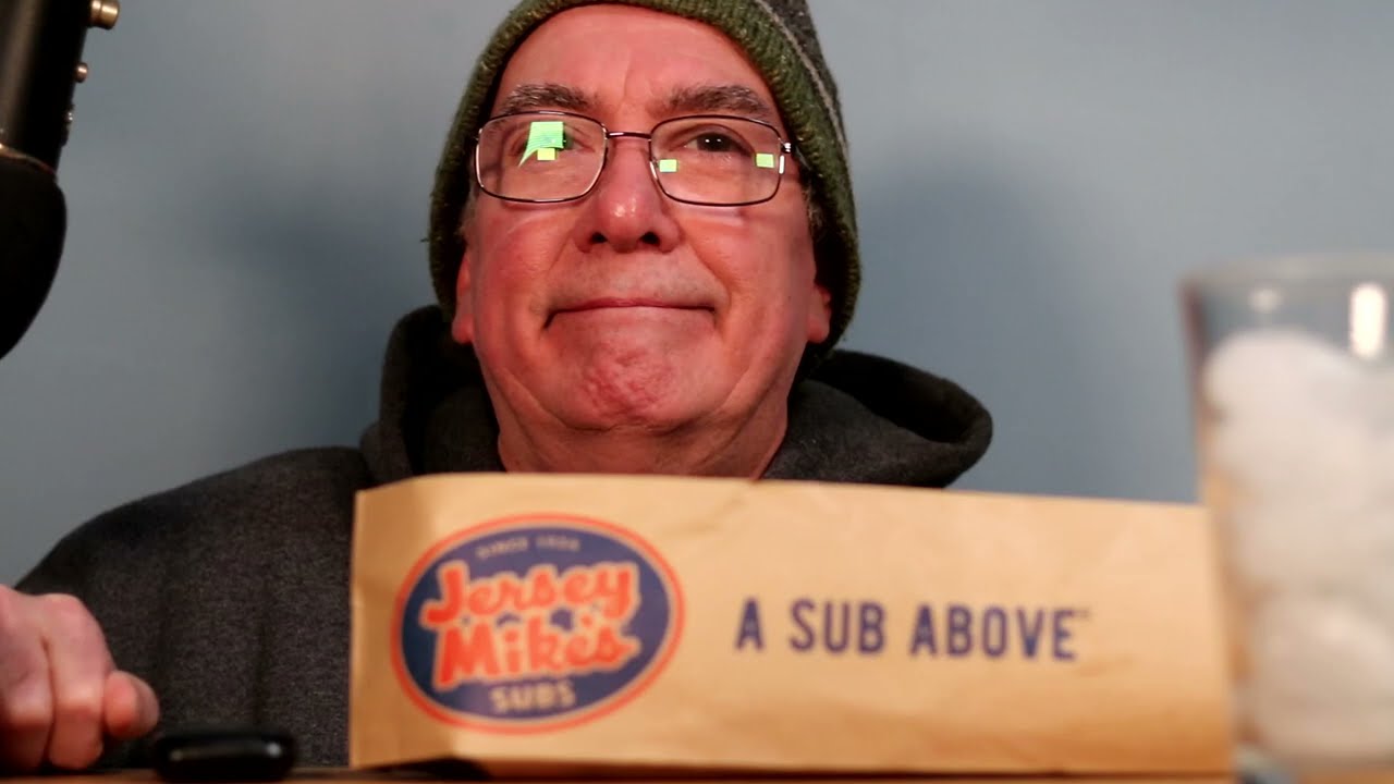 ASMR Eating Jersey Mike's Giant  Italian Sub