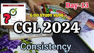 I woke up 6:00am study for SSC CGL exam|A honest day13 CGL study vlog |revision day ssccgl sscchsl